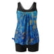 thumbnail image 5 of Trajes de baño Amzcrzy Tankini para mujer, trajes de baño, trajes de baño, bikini, traje de baño de dos piezas con estampado de moda de cintura alta conservador para mujer, multicolor, M, 5 of 5