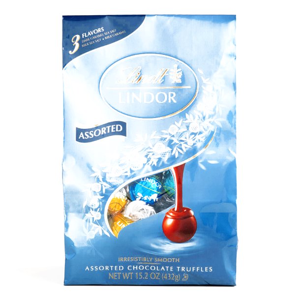 Lindt Lindor 3 Flavor Caramel Truffle Bag 15.2 oz each (4 Items Per