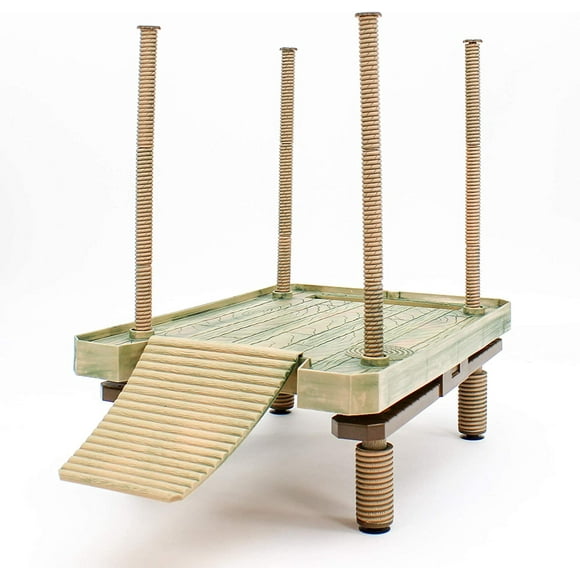 Quai Flottant pour Tortues et Plateforme pour Se Détendre – Décoratif, Fonctionnel et d'Inspiration Naturelle – Grande Taille