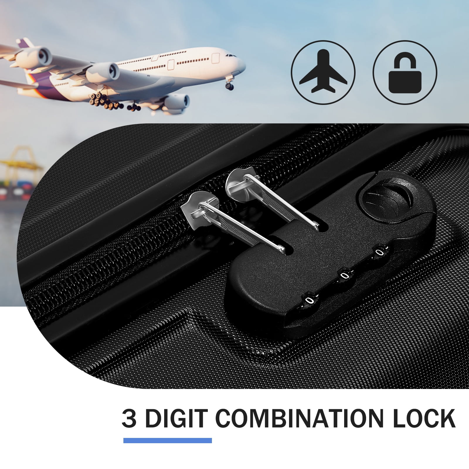 20 Inch Carry On Suitcase Lightweight