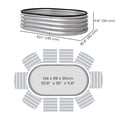 thumbnail image 3 of Outsunny 4 x 3 x 1 ft Galvanized Raised Garden Bed, Silver, 3 of 10