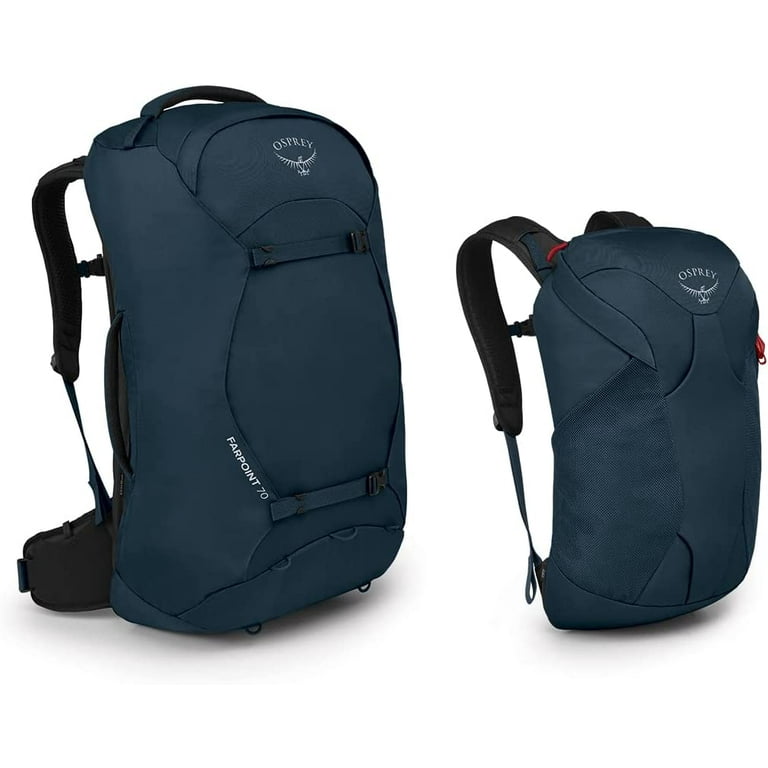 Osprey Farpoint Travel Backpack - 70L, Zipper, Large, Blue - Walmart.com Osprey Farpoint Travel Backpack - 70L, Zipper, Large, Blue - Walmart.com