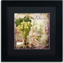 Trademark Fine Art "Wine Country VI" Canvas Art by Color Bakery Black Matte, Black Frame