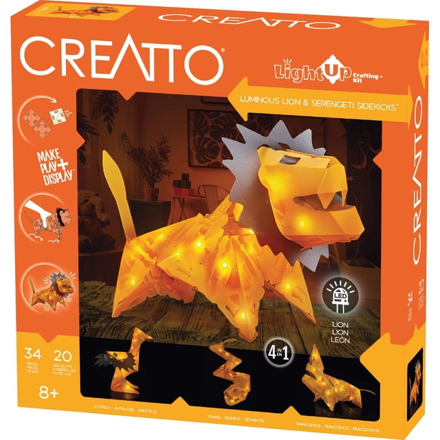 Kit de rompecabezas 3D Thames & Kosmos Creatto Luminous Lion