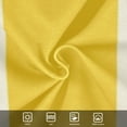 thumbnail image 5 of Yellow Beige Vertical Stripes Pure Cotton Bodysuit Short Sleeve Pajamas One-Piece Romper Unisex 12M, 5 of 6