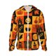 thumbnail image 1 of Fotbe Halloween Banner Symbols Chaqueta con Protección Solar UPF 50+ para Hombre y Mujer, Camisa con Capucha y Bolsillos-Medium, 1 of 7