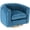 Blue, variant on EDX Swivel Accent Chair, Reclining Velvet Barrel Chair