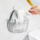 thumbnail image 1 of Cesta de pared para almacenar ajo, cebolla y jengibre | Organizador de cocina de plástico ABS transparente con orificios de drenaje | Especiero colgante para verduras y despensa | Juego de 1 pieza, 1 of 7