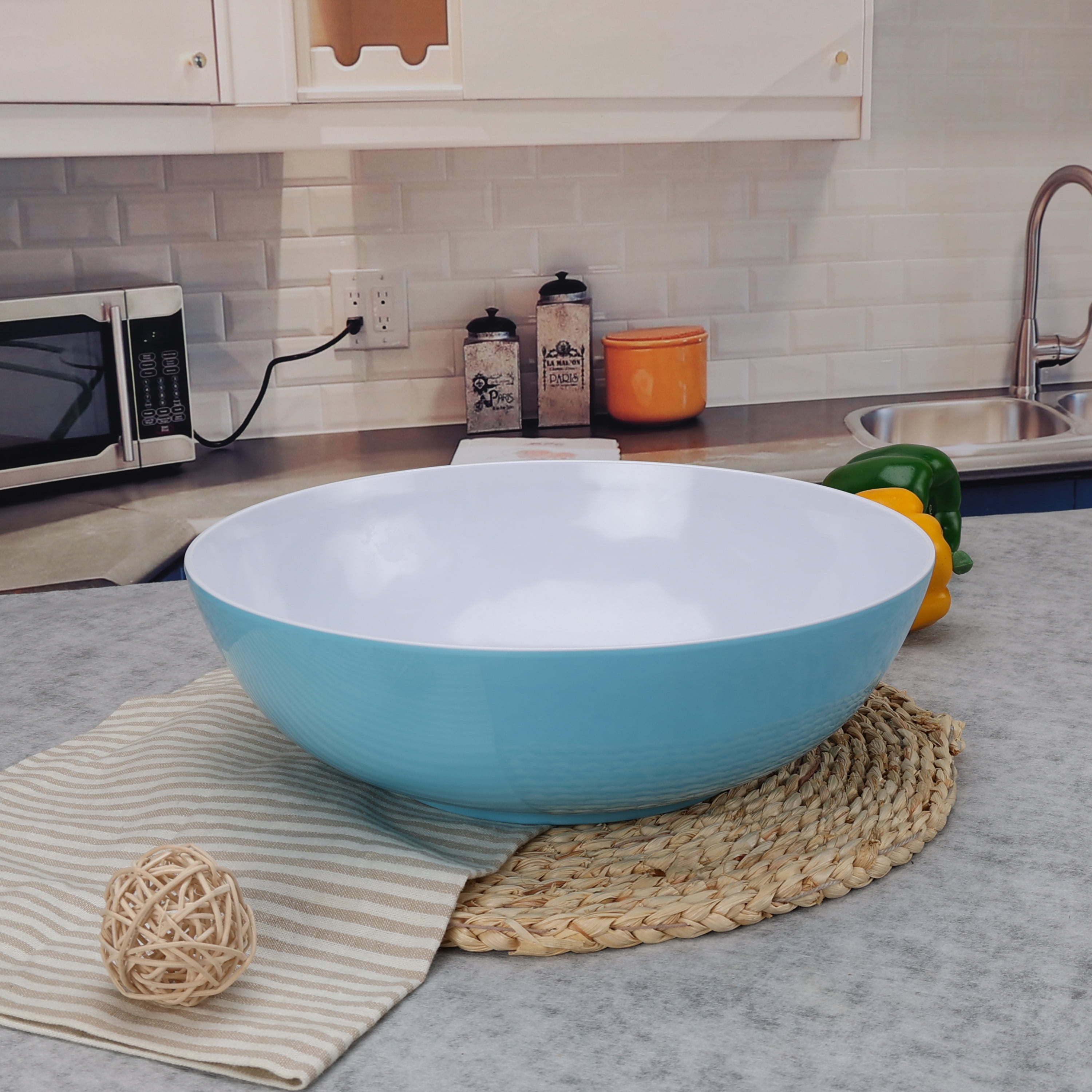 Way To Celebrate Blue Melamine Serve Bowl 12 Inch 1pc