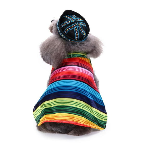 Disfraz de completo con poncho mexicano completo para perros mascotas L se describe L Colco Capa del perro del gato del animal domestico Walmart en linea