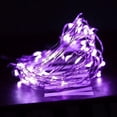 thumbnail image 2 of Copper Wire String Lights USB Powered LED Fairy Lights 8 Modes with Timer Remote Control for Home Bedroom Birthday Party Wedding Christmas Festival Decor (98.4ft 50leds, Purple), 2 of 8