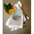 thumbnail image 2 of Decorative Tea Towel, Apron San Francisco, California, Fisherman's Wharf,, Unisex, Adjustable, Organic Cotton, 2 of 3