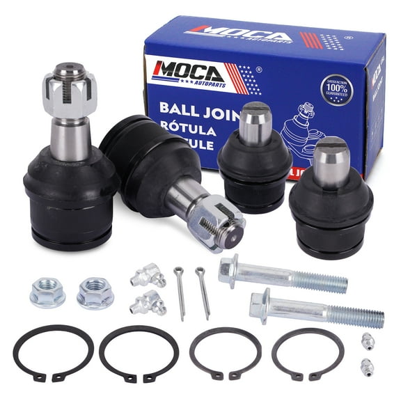 MOCA AUTOPARTS 4x Front Upper & Lower Ball Joints Fit for 2000-2005 Ford Excursion 5.4L & 1999-2010 Ford F-250 F-350 Super Duty 5.4L 6.8L