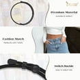 thumbnail image 4 of JASGOOD 2pcs Tuck Band for Women Elastic Stretch Belts Adjustable Crop Band for Sweater and Shirt, 4 of 10