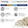 thumbnail image 3 of Superior Labs Magnesium Citrate - Elemental Magnesium, Vegetable Capsules,  200 mg, Gluten-Free, 120 Count, 3 of 7