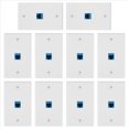 thumbnail image 3 of 50 Piezas Ethernet Placa de Salida de Pared Cat6 RJ45 Placa de Pared Jack Hembra una Hembra Ethernet Acoplador en LíNea Placas Ethernet, 3 of 5