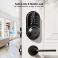 thumbnail image 4 of Veise Keyless Entry Smart Lock, Electronic Digital Deadbolt with Touchscreen Keypad, Auto Lock, Easy Installation, Matte Black, 4 of 8