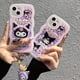 thumbnail image 2 of Lovely sanrio kuromi con llavero 3D Doll holder Phone Case para Iphone 11 12 13 14 Pro Max mini X Xs Xr 7 8 Plus SE 2020 Cover xuanjing unisex, 2 of 2