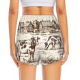 thumbnail image 2 of Lsque Cows On The Farm Printed Women's Running Shorts with Liner Pockets,Elastic Quick Dry Workout Athletic Gym Yoga Shorts,Womens High Waist Shorts-Medium, 2 of 9