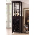 thumbnail image 2 of Bowery Hill Contemporary Wine Bar Cabinet with Standing Bottles Display Storage Shelf and 1 Drawer in Espresso, 2 of 2