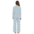 thumbnail image 3 of FORMRS Womens Pajama Set Long Sleeve Top and Pants with Pockets Soft Comfy Lounge Sleepwear, Sizes S-2XL, Blue Sheep Pattern, 3 of 7