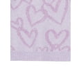 thumbnail image 5 of Wonder Nation Girls Novelty Feather Yarn Heart Icon Sweater, Sizes 4-18 & Plus, 5 of 5