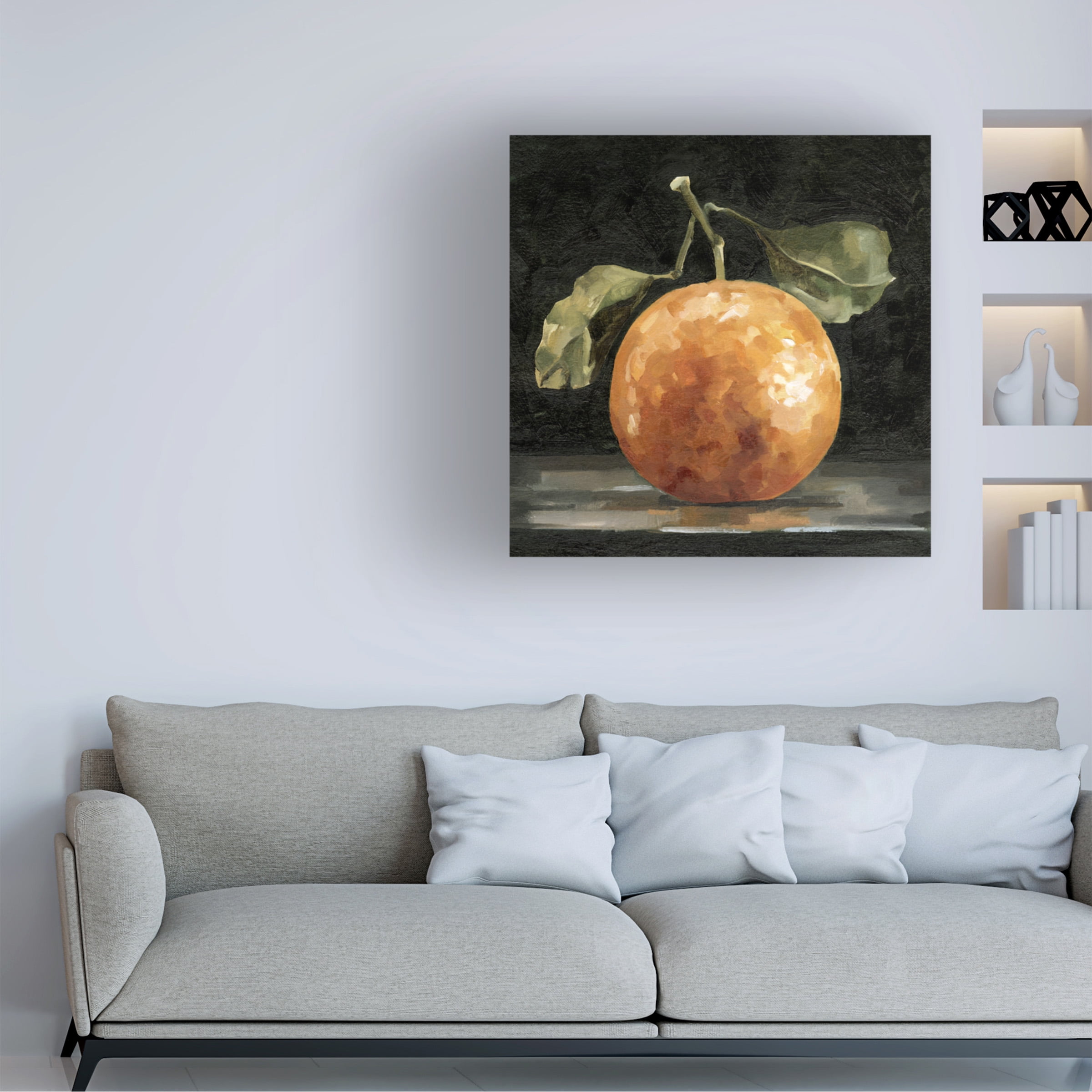 Emma Caroline 'Dark Orange Deux I' Canvas Art