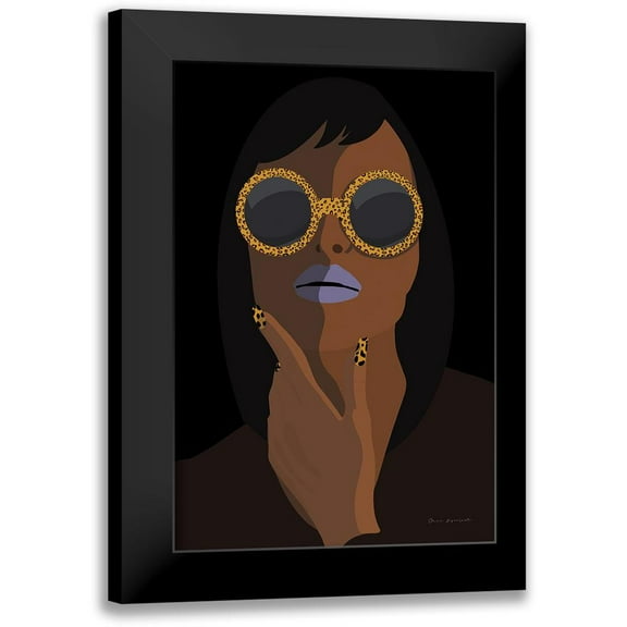 Escalante, Omar 11x14 Black Modern Framed Museum Art Print Titled - Accessorize II Peri Lips