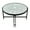 Black/Iron, variant on A&B Home Fernando Mirror Coffee Table - 32"Dia. x 18"H - Black/White
