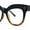 Black Tortoise - Clear, variant on Nerdy Oversized Thick Plastic Horn Rim Blue Light Filter Computer Glasses Tortoise Beige