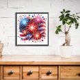 thumbnail image 2 of (LY316) Fuegos Artificiales Americana Diamante Parcial Serie Abstracta Resina Forma Especial 30*30CM, 2 of 9