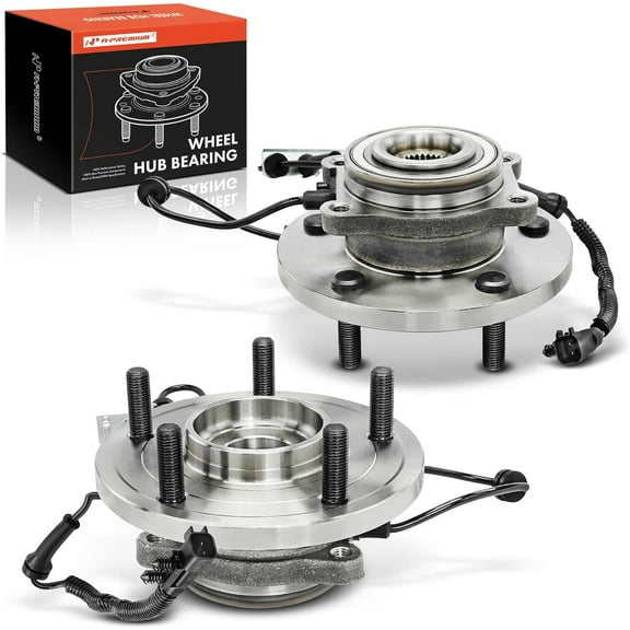 A-Premium 2 x Front Wheel Bearing and Hub Assembly with ABS & 5-Lug Compatible with Dodge & Chrysler & Volkswagen & Ram -2008-2020- Town & Country, Grand Caravan, C/V, Routan, FWD