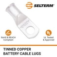 thumbnail image 3 of SELTERM 2 AWG 5/16" Ring Battery Cable End Terminal Lugs Marine Grade 25ea, 3 of 3