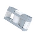 thumbnail image 3 of MasteelfCA 1PC Simple Toothbrush Storage Stand Toothbrush Tooth Cup Holder Wash Gargle Storage Rack Desktop Bathroom Toothbrush Rack for Home Hotel Use Grey White, 3 of 8