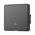 thumbnail image 1 of Tuya ZigBee 3.0 Smart Light Switch with 6M Radar Human Motion Detection Alarm Sensor No/Need Neutral Wire Switch Black,1 * Switch Panel,Black, 1 of 6