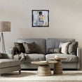 thumbnail image 4 of Stupell Industries Eclectic Paint Streak Perfume Black Floating Frame Canvas Art, 18 x 18, by Melissa Wang, 4 of 8