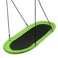 thumbnail image 7 of Topbuy 60" Flying Saucer Tree Swing Set Outdoor Oval Swing Adjustable Hanging Ropes for Kids Green, 7 of 7