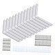 thumbnail image 4 of 12x Juego de soportes de esquina, soportes de ángulo de unión decorativos con tornillos, soportes para estante de pared, soporte en L para cajón de, 4 of 8