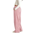 thumbnail image 6 of FAHXNVB Girls Wide Leg Pants with Pockets Drawstring Elastic Waist Solid Color Casual Pants Lightweight Loose Fit Fashion Pants 7-16 Years, 6 of 7
