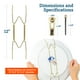 thumbnail image 3 of Colgadores de platos Cloverdale Supply de acero inoxidable de 8 a 10 pulgadas (3 unidades), 3 of 7
