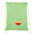 thumbnail image 2 of Ramen noodle Backpack Personalized Drawstring Bag Cotton Canvas Cinch Backpacks, 2 of 2