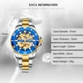 thumbnail image 4 of Chenxi Brand Luxury Classic Blue Men Watches Automatic Mechanical Wristwatch Male Waterproof Stainless Steel Watch Man Gift - Mechanical Wristwatches, 4 of 7
