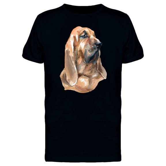 Bloodhound Dog Cool Painting Tee Men's -Image by Shutterstock