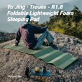 thumbnail image 5 of Naturehike, Foldable Foam Lightweight Sleeping Pad, Portable Mat For Hiking, Ultralight Foam Backpacking Mattress, Moisture Proof Camping Mattress, Widened & lengthened, IXPE High Resilience Material, 5 of 20