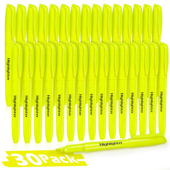 Rotulador Duchong 30 amarillo, punta cincelada, tinta de secado rápido