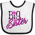 thumbnail image 3 of Inktastic Big Sister with Polka Dots Girls Baby Bib, 3 of 4