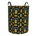 thumbnail image 2 of Balery Pineapple Round Laundry Basket with Handles Waterproof Freestanding Laundry Hamper for Clothes Toys in the Dorm and Family-Medium, 2 of 8