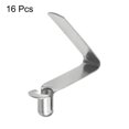 thumbnail image 3 of Unique Bargains 16pcs Single Button Kayak Paddle Snap Spring Clip 5x8.5x30mm V-Shaped Hollow Telescopic Locking Tube Clips, 3 of 5
