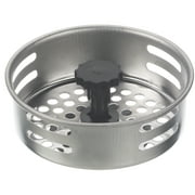 Mainstays Silver Stainless Steel Kitchen Sink Strainer and Drain Catcher with Rubber Stopper