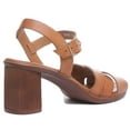 thumbnail image 3 of JUSTINREESS Zoe Women's 2.5 inch Block Heel Sandals In Tan Size 5, 3 of 6